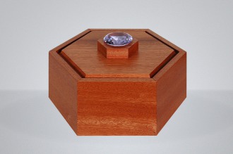 urne "précieuse" en bois